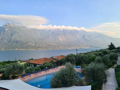 Blick vom Hotel